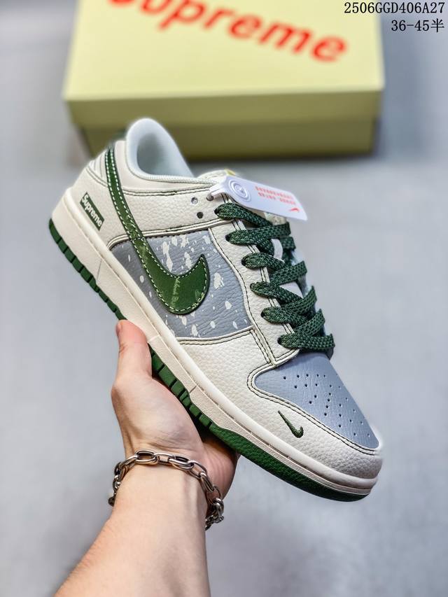 Overseas hit limited sale! High-end customized Nike Sb Dunk Low "Supreme joint