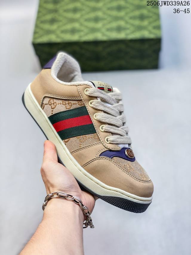 Corporate Gucci Distressed Screener Sneaker Gucci Dirty Shoes Series Official S