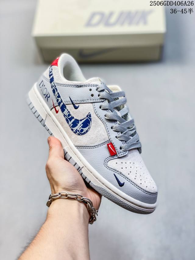 Overseas hit limited sale! Corporate-level Nike Sb Dunk Low "Dior joint dark bl