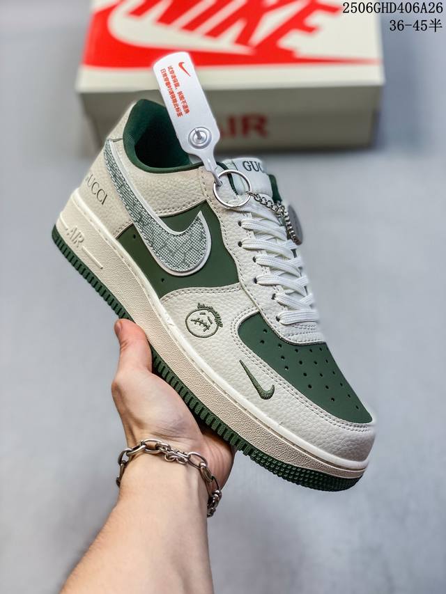 Limited sale overseas! Corporate-level Nike Air Force 1 '07 Low "Gucci co-brand