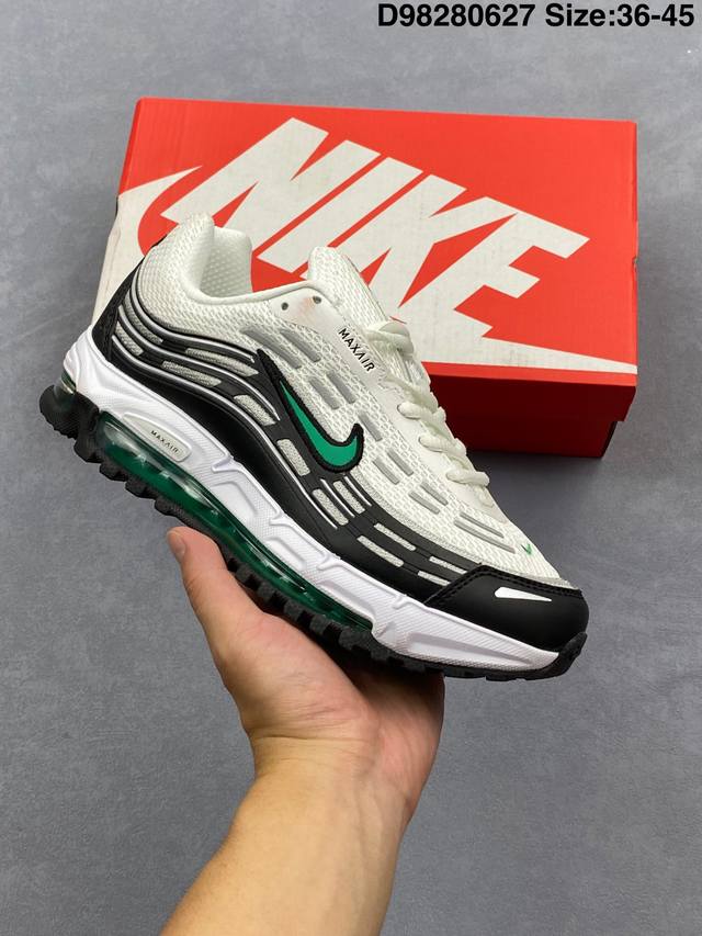 The new Nike Air Max Dn sneakers are fashionable running shoes, and the pod-sha