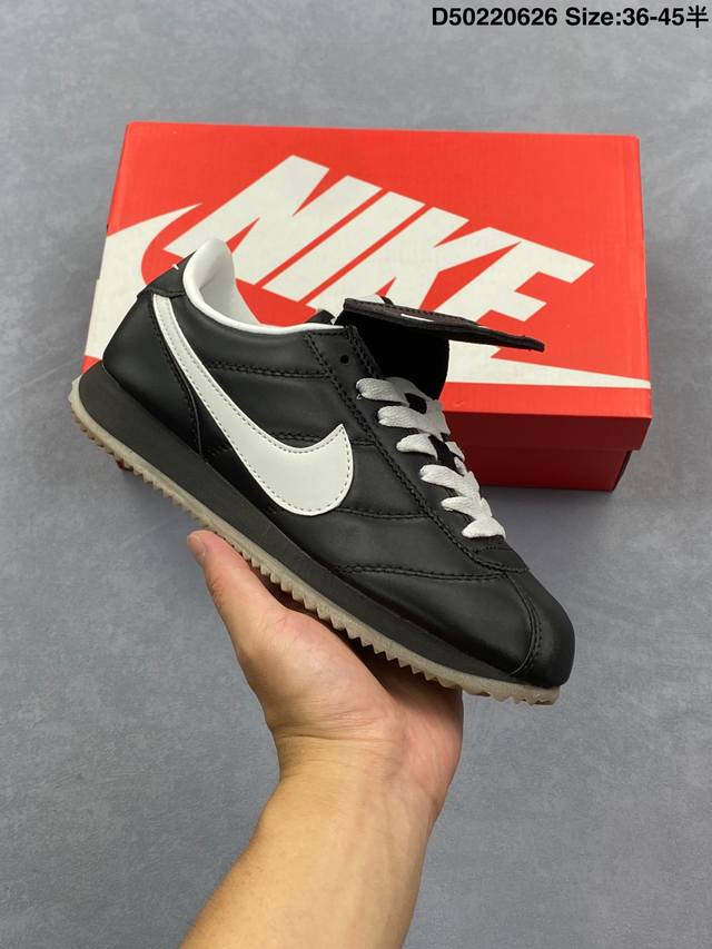 Nk Classic Cortez Leather Forrest Gump Retro First Generation Leather Jogging Sh