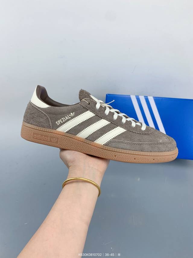 Adidas Spezial retro casual sneakers The whole shoe is made of pig skin and cow