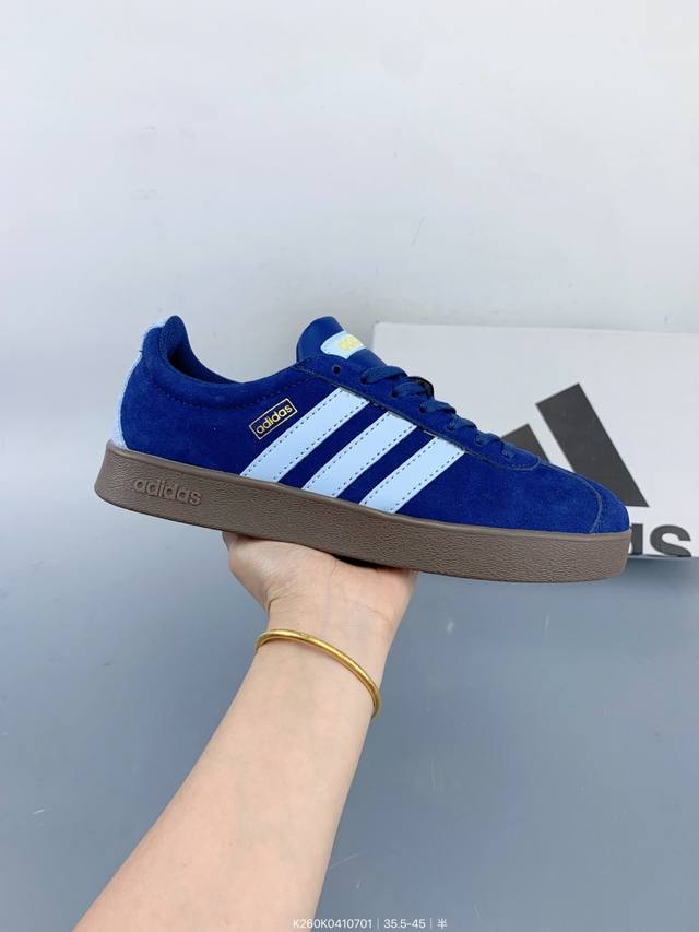 Adidas Neo Vl Court Claassic clover fashion trend sneakers suede non-slip wear-