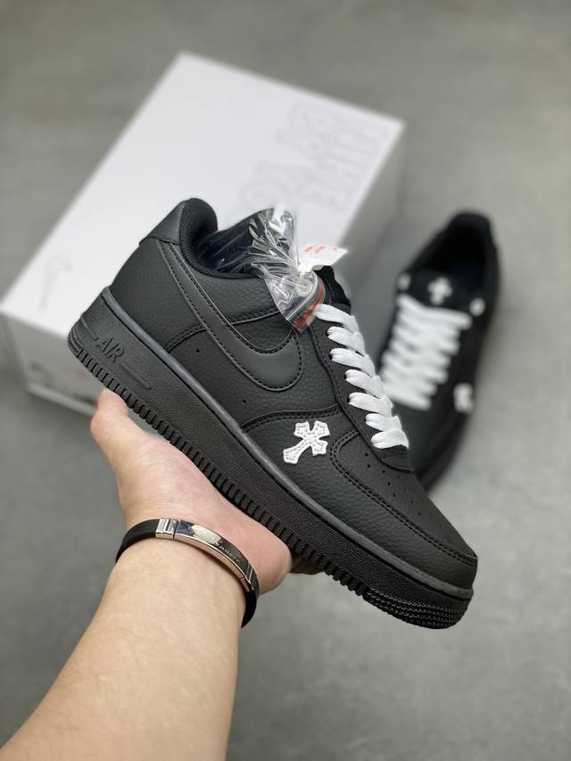 Nike Air Force 1 Low black and white cross Air Force One low-top sports casual s