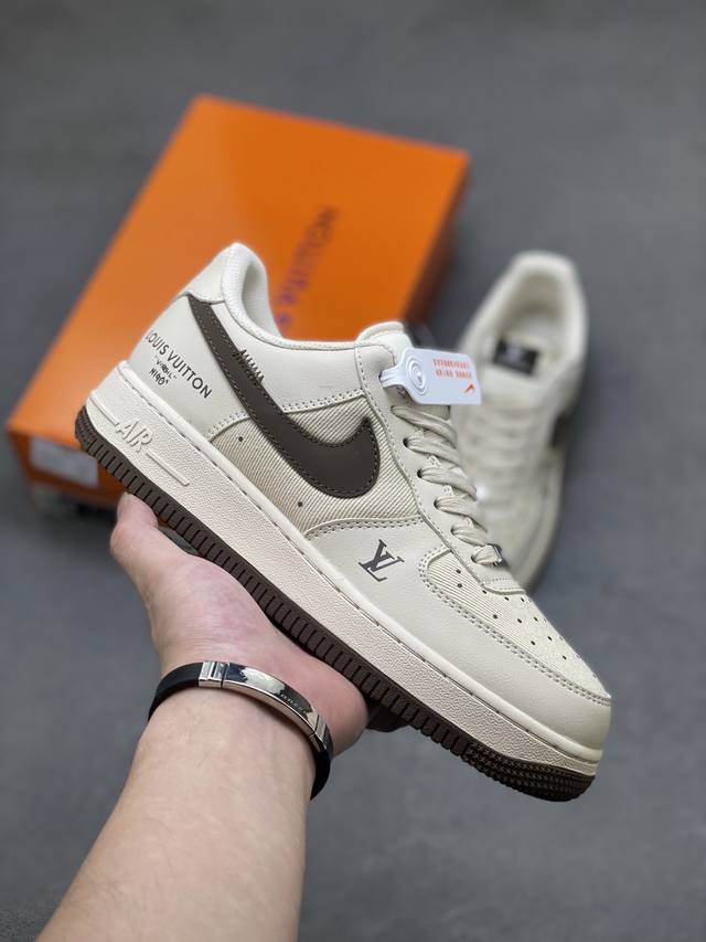 Limited edition overseas sale! Nike Air Force 1 '07 Low "Lv co-branded cappucci