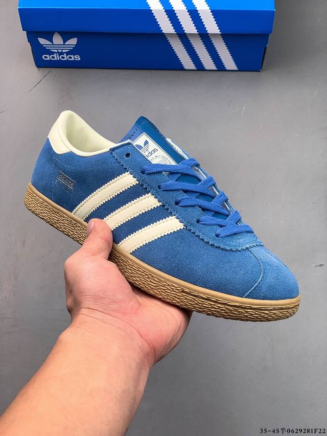 Adidas Stadt classic suede thin-soled sneakers T-toe shoes Leather and suede cl