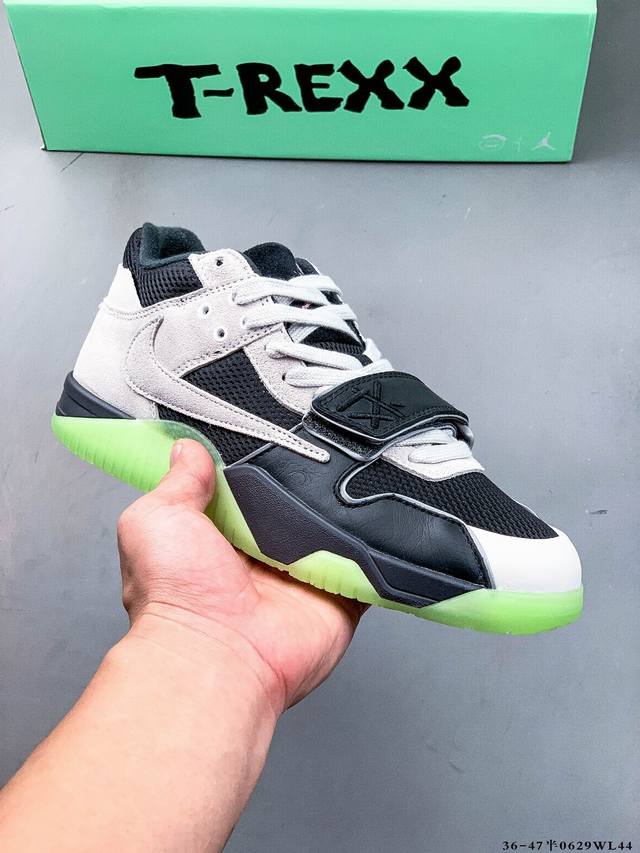 Travis Scott X Jordan Cut The Check co-branded casual sneakers! Original last, o