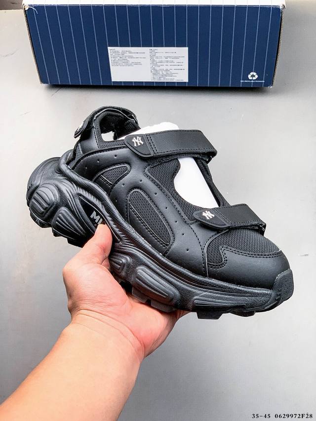 Company level! Mlb 2025 summer new casual versatile Velcro thick-soled sandals S