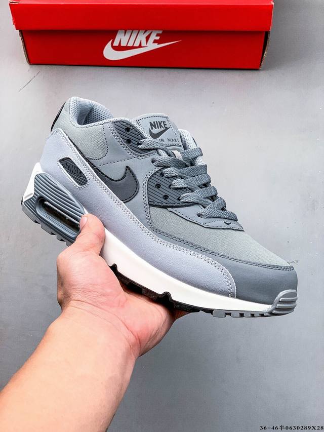 Company level! Nike Wmns Nike Air Max 90 Oreo Half Palm Air Cushion Full Leathe