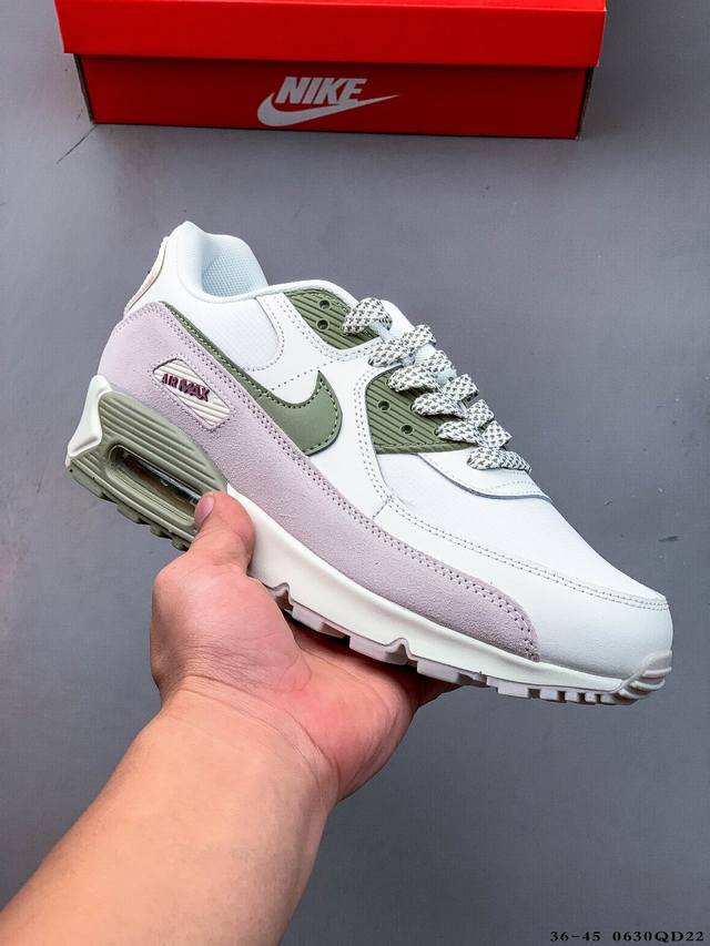 Collection Nike Wmns Nike Air Max 90 Oreo Half Palm Air Cushion Full Leather Ret
