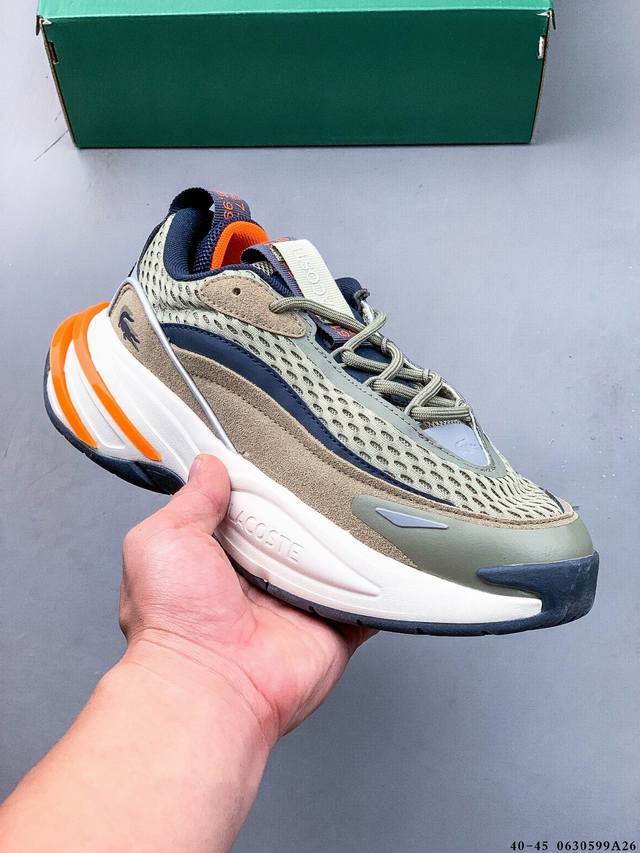 Company level! Lacoste French crocodile Odyssa fabric versatile simple low-top c