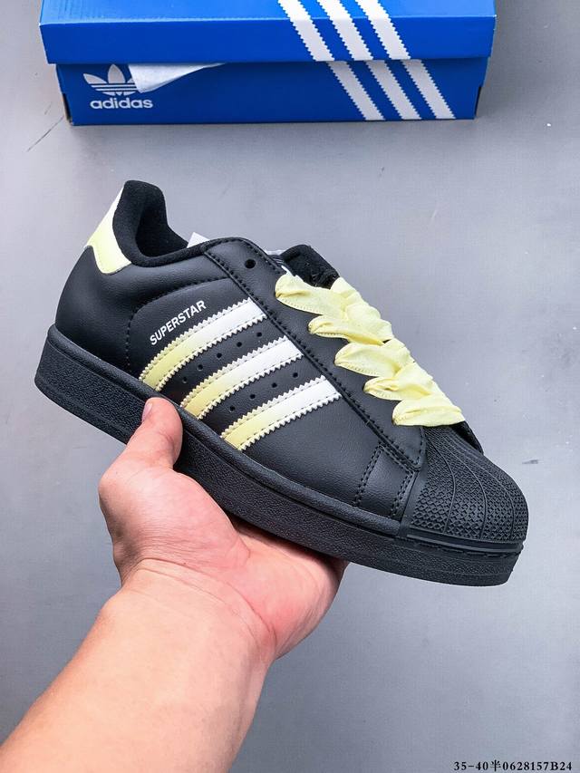 Company level! Adidas Superstar shell head classic versatile casual sneakers 06