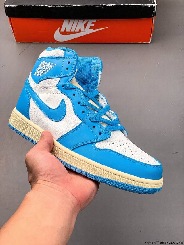 Company-level top layer! Air Jordan 1 high-top trendy cushioning sports casual