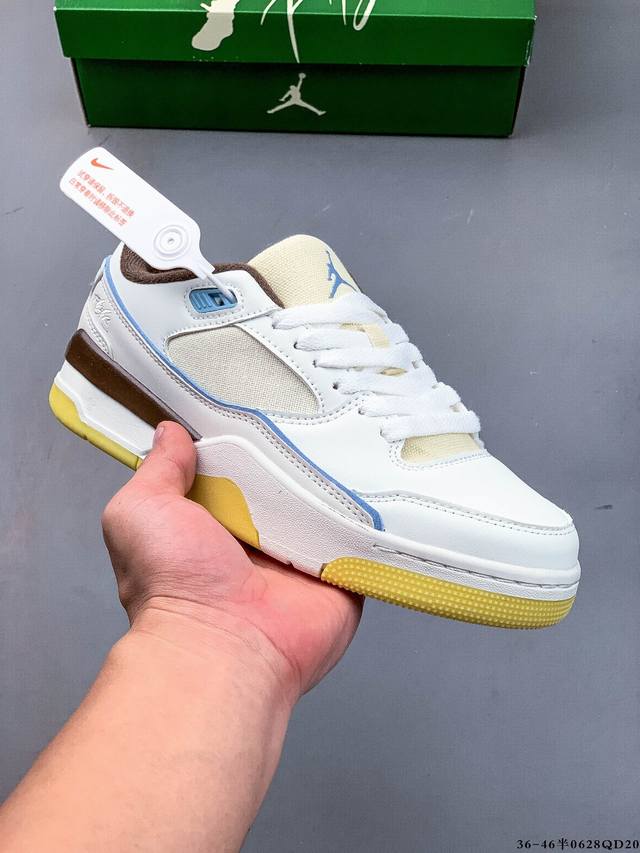 Collection Jordan Flight Court Sp "Tela" 2025 New Versatile Skateboard Shoes Jor