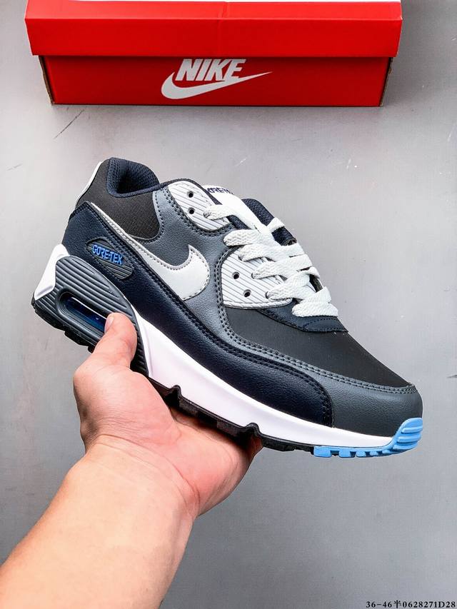 Company level! Nike Wmns Nike Air Max 90 Oreo Half Palm Air Cushion Full Leathe
