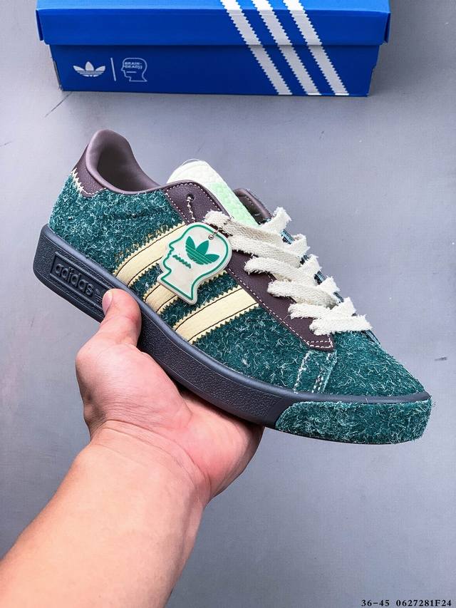 True half size! Brain Dead x Adidas Forest Hills Retro Low-top Sneakers 0627281F
