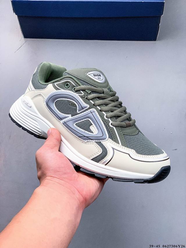 Dior B30 Retro Breathable and Versatile Casual Shoes B30 uses fine leather and m