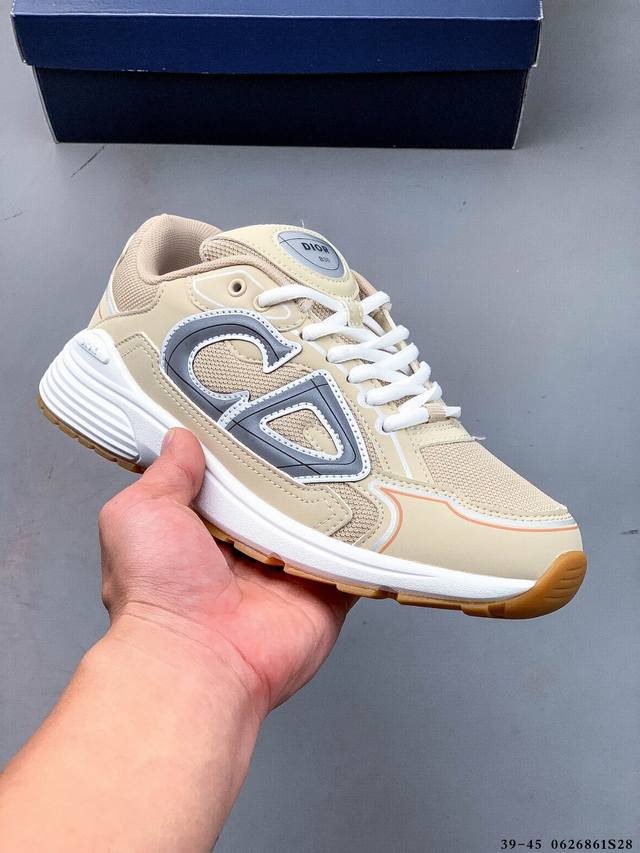 Dior B30 Retro Breathable and Versatile Casual Shoes B30 uses fine leather and m