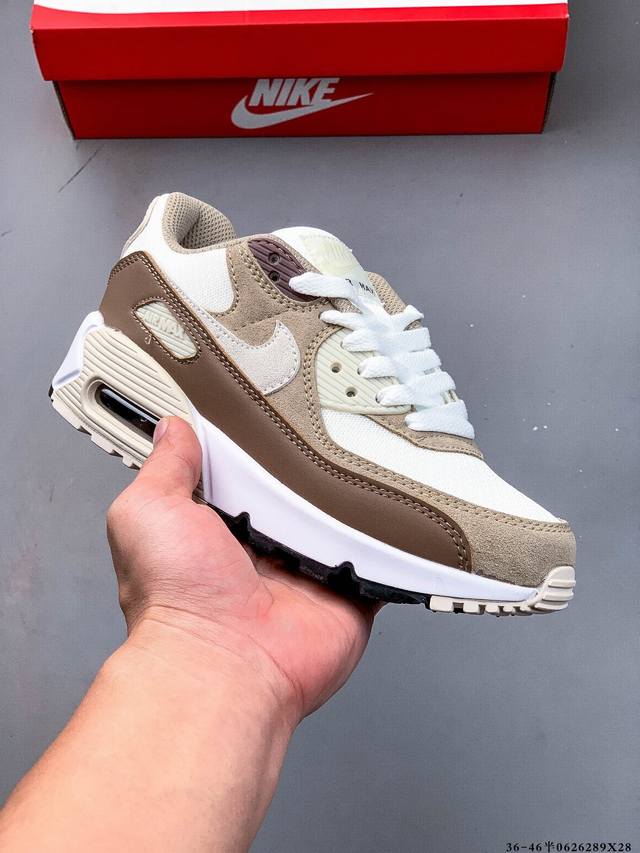 Company level! Nike Wmns Nike Air Max 90 Oreo Half Palm Air Cushion Full Leathe