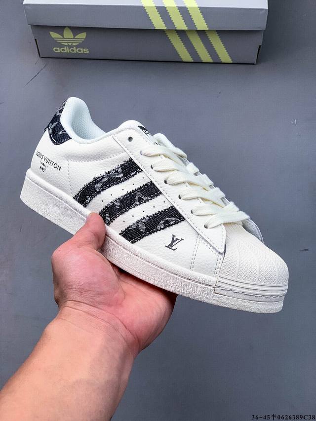 Company-level first-layer! Adidas Superstar shell-toe classic versatile casual s