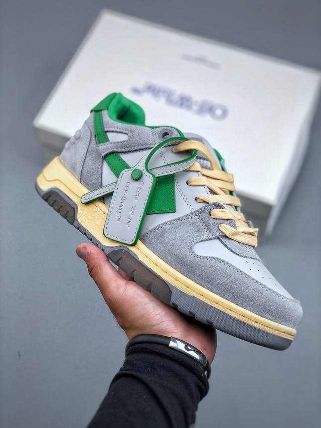 Off-White Out Of Office Low-top Retro Sneakers Made of leather, this sneaker is