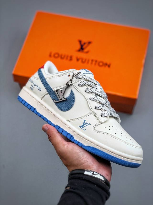 Overseas hit limited edition! Nike SB Dunk Low "LV joint summer ice blue and re