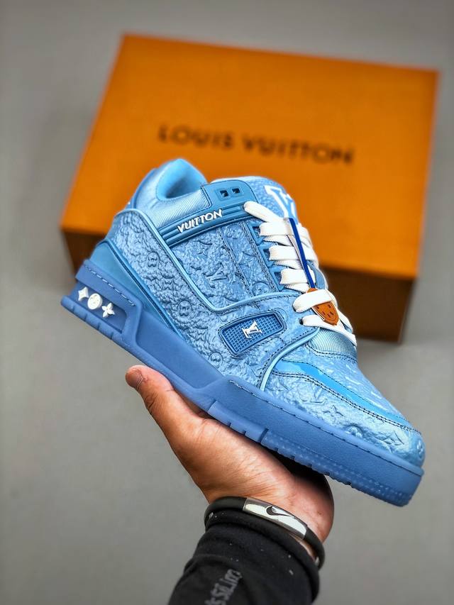 Top purchasing version Lv Trainer series luxury sports shoes New chip top trend