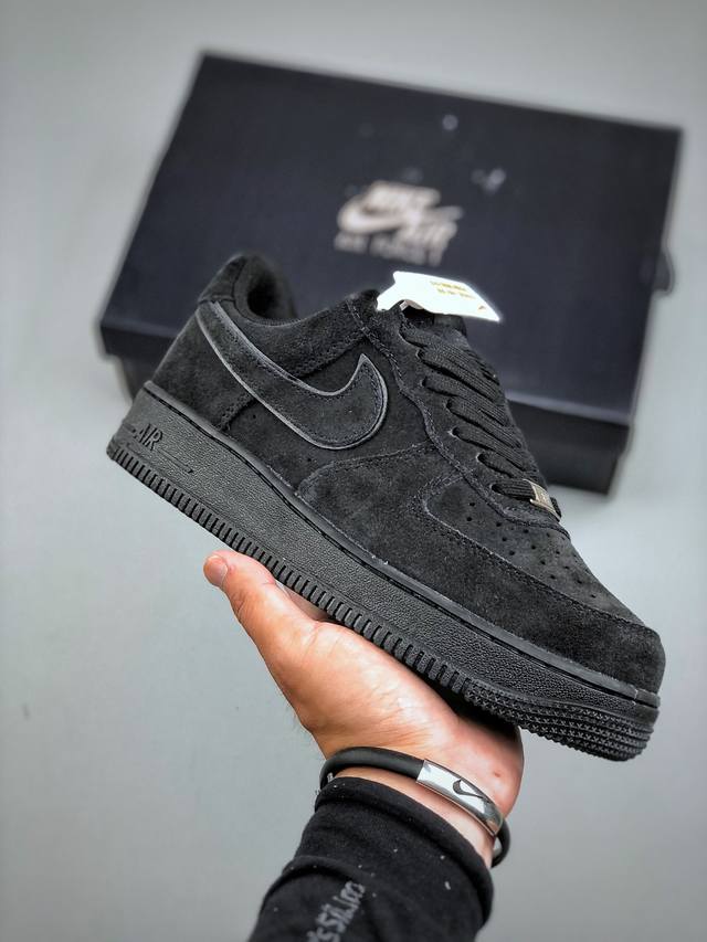 Today's welfare Nike Air Force1 07 Low Black#Original last and original cardboar