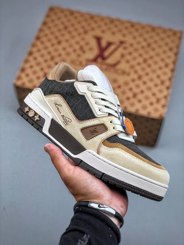 Tyler X Louis Vuitton Lv Trainer co-branded low-top casual sneakers, overseas sh