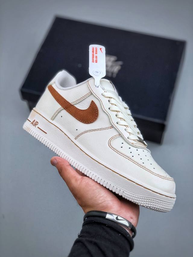 Today's welfare Nike Air Force1 07 Low Cream Brown#Original last and original ca