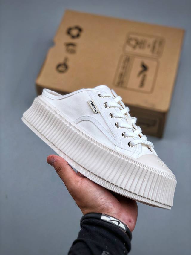 Chanel Chanel 2025 new limited edition Chanel thick-soled platform half-support