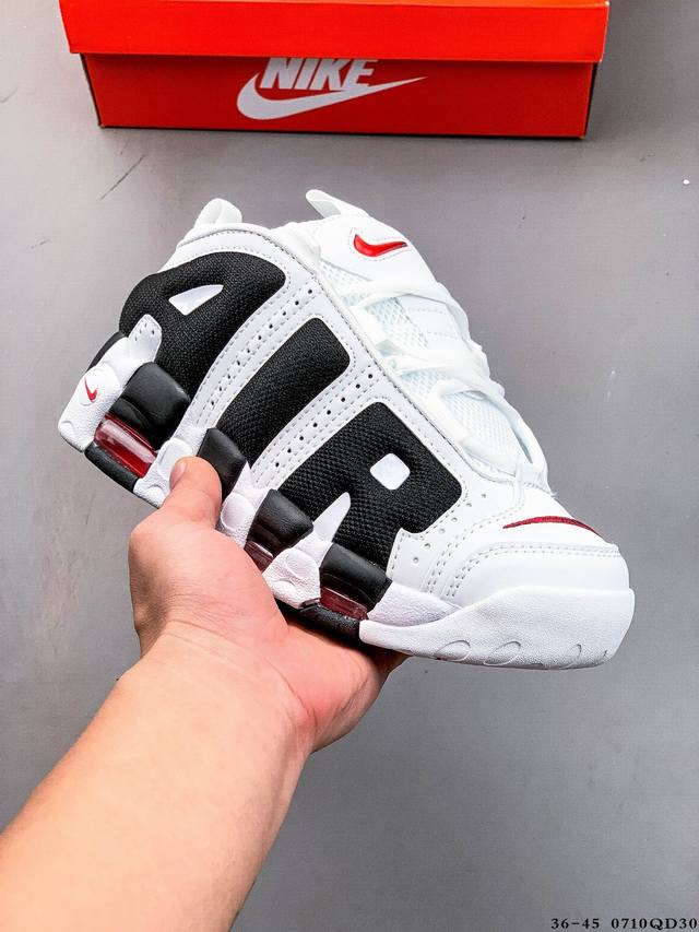 Nike Air More Uptempo Pippen Big Air Classic Retro High Street All-match Basketb