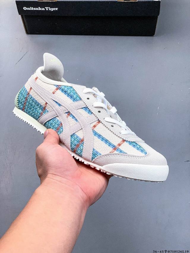 Asics Onitsuka Tiger Asics leather original four-link tag midsole cardboard stee
