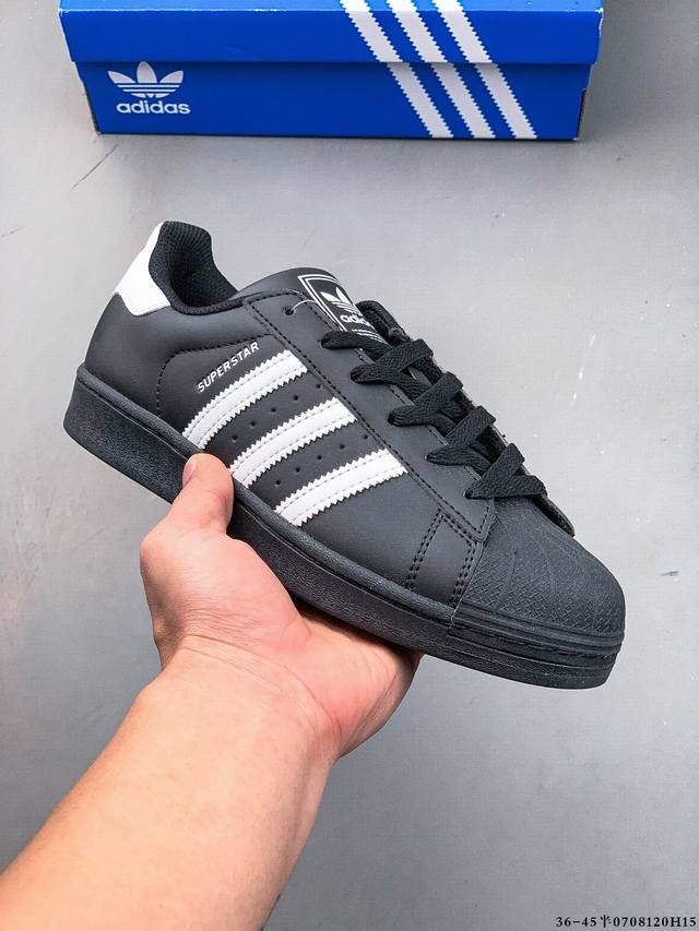 True half size! Adidas Superstar shell toe classic all-match casual sneakers 07