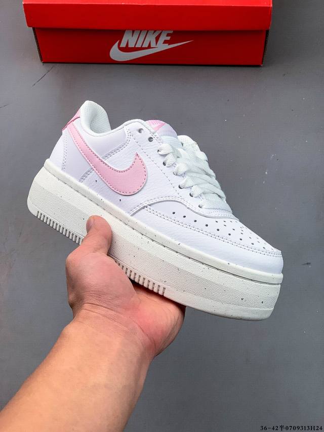 Nike Court Vision Low Thick-soled Heightened All-match Casual Shoes 0709313H24