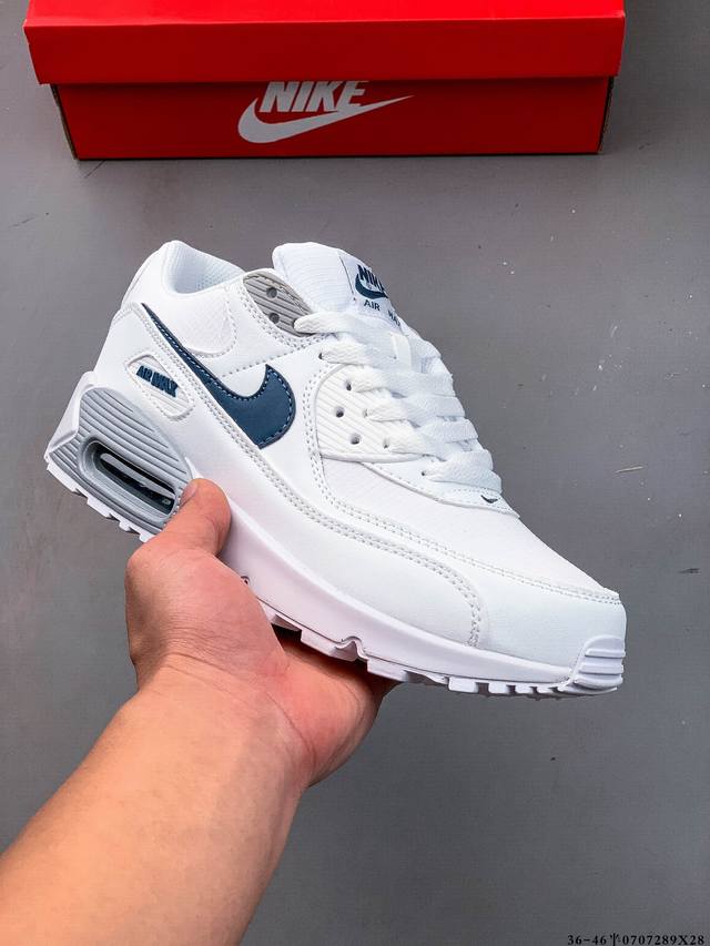 Company level! Nike Wmns Nike Air Max 90 Oreo Half Palm Air Cushion Full Leathe