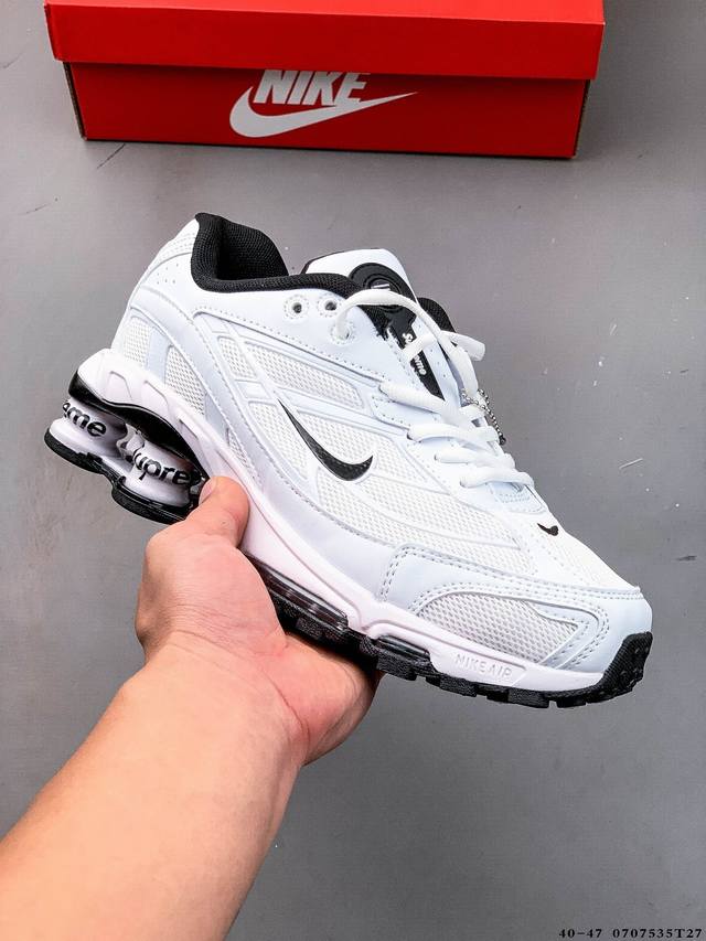 Nike Shox Ride 2 Sp X Supreme joint air cushion running shoes 0707535T27 DDD