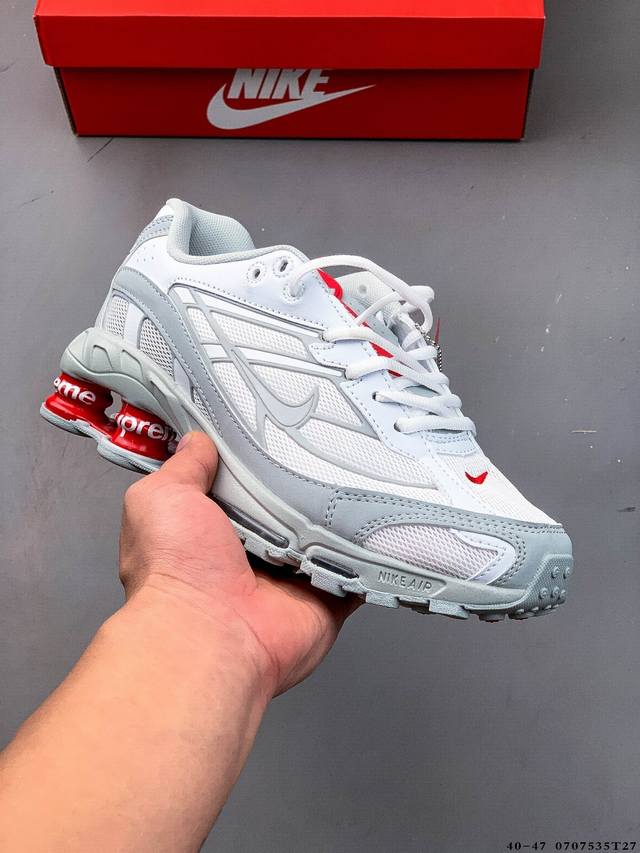 Nike Shox Ride 2 Sp X Supreme joint air cushion running shoes 0707535T27 DDD
