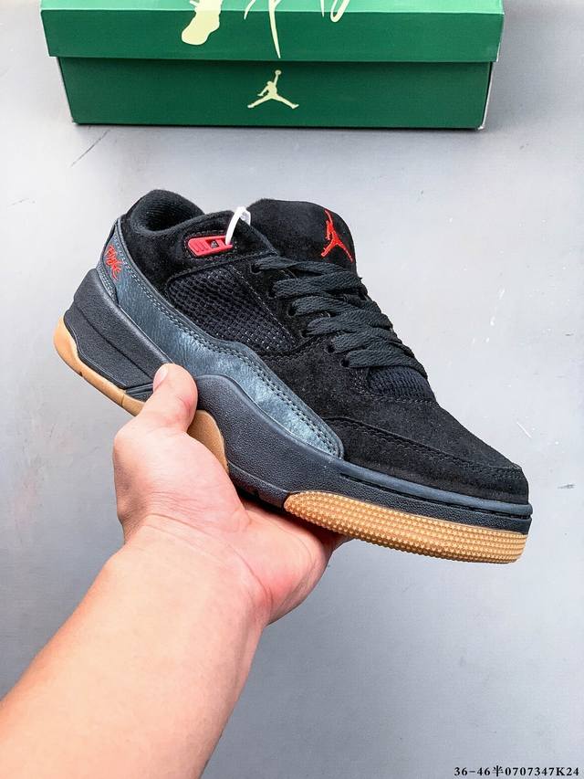 Collection Jordan Flight Court Sp "Tela" 2025 New Versatile Skateboard Shoes Jor