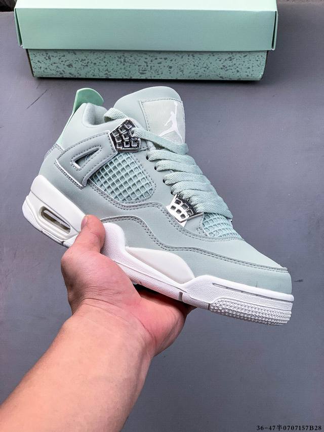 2nd layer real label! Air Jordan 4 Aj4 mid-top retro casual sports culture baske