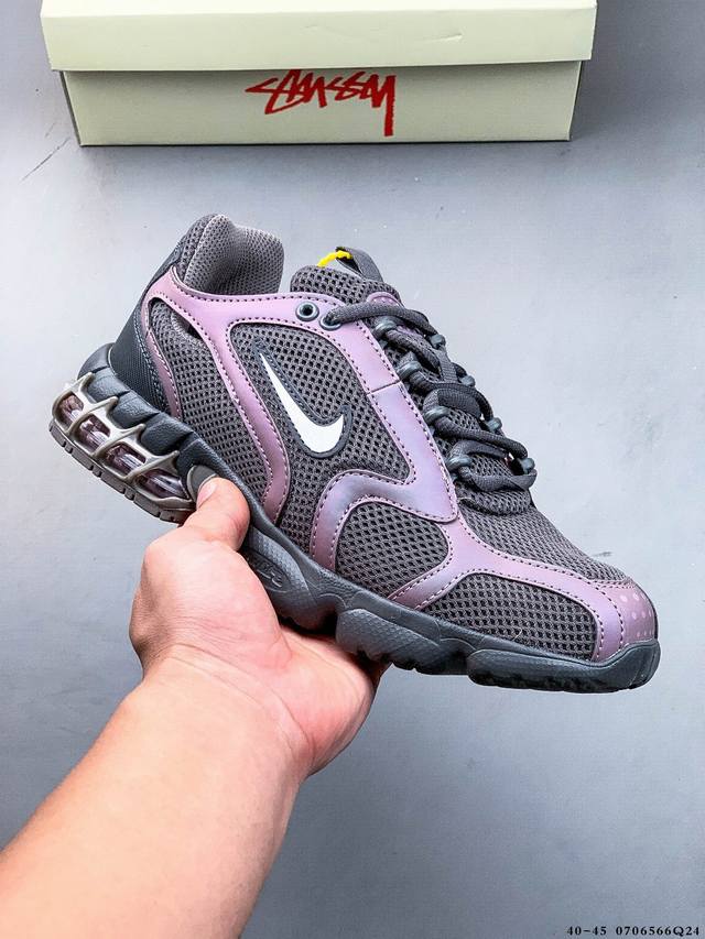 Nike Stussy X Air Zoom Spiridon Cg 2 Stussy joint retro running shoes 0706566Q2