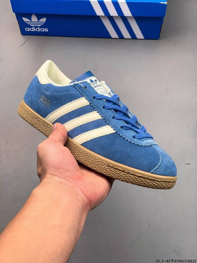 Adidas Stadt classic suede thin-soled sneakers T-toe shoes Leather and suede cl