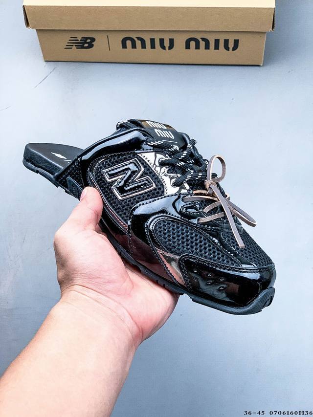 Company Level! Miu Miu X New Balance 530 Mules The new thin-soled half-shoes bas
