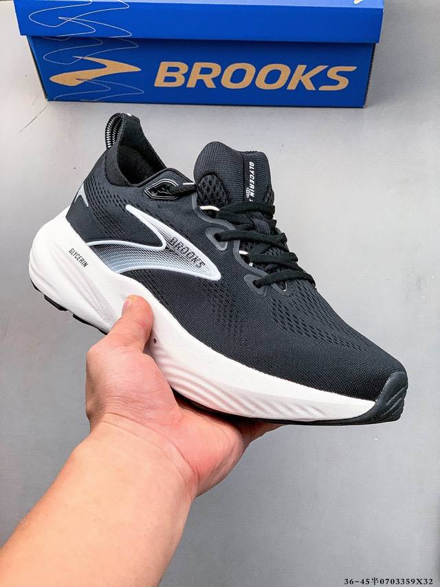 Company level! Brooks Glycerin 22 running shoes men's cushioning marathon nitrog