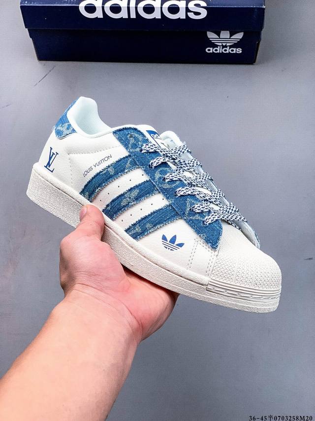 Company-level first-layer! Adidas Superstar shell-toe classic versatile casual