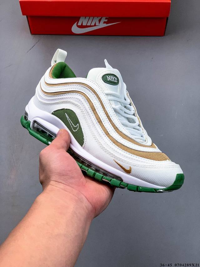 Nike Air Max 97 Bullet Series Full Palm Air Cushion Classic Sports Leisure Runn
