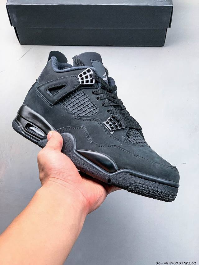 Pure original version! Air Jordan 4 Retro Og Cement Aj4 Joe 4 Retro casual spor