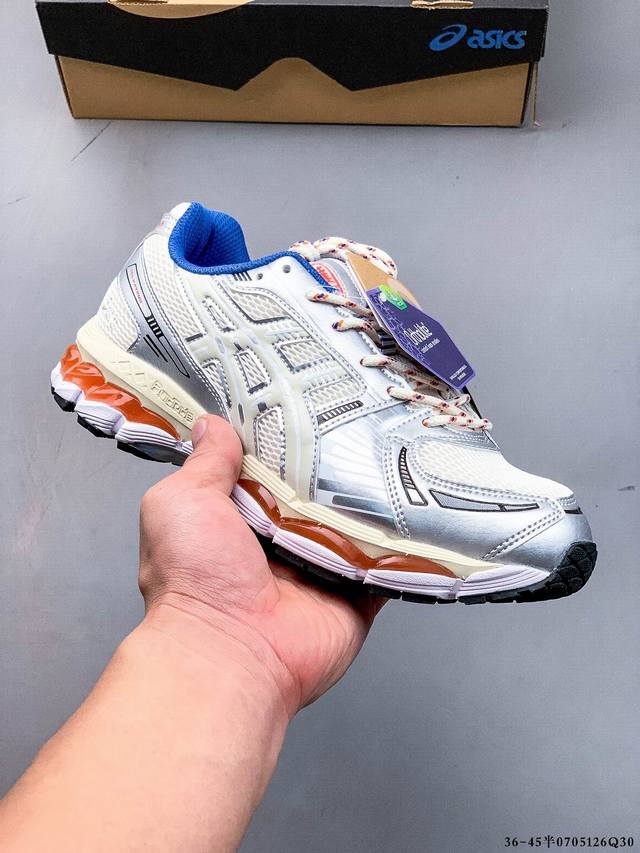 Asics Kith X Asics Gel-Kayano 12.1 low-top casual running shoes, the shoe is ba