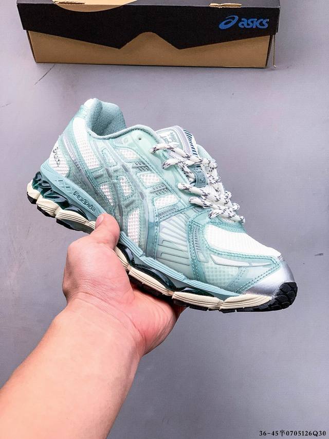 Asics Kith X Asics Gel-Kayano 12.1 low-top casual running shoes, the shoe is ba